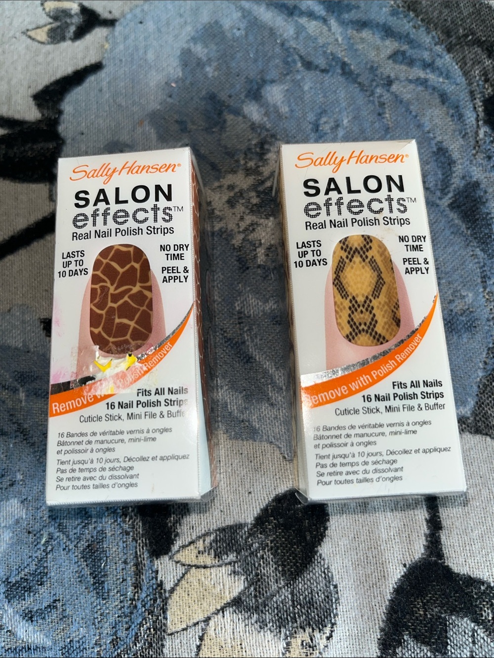 Sally Hansen Salon Effects Press-On Nail Strips — Brown & Tan Animal Prints